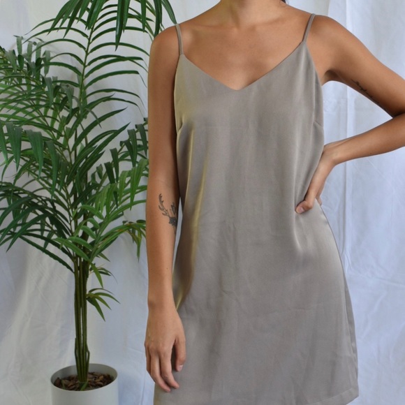 Dynamite Dresses & Skirts - Beige Slip Dress